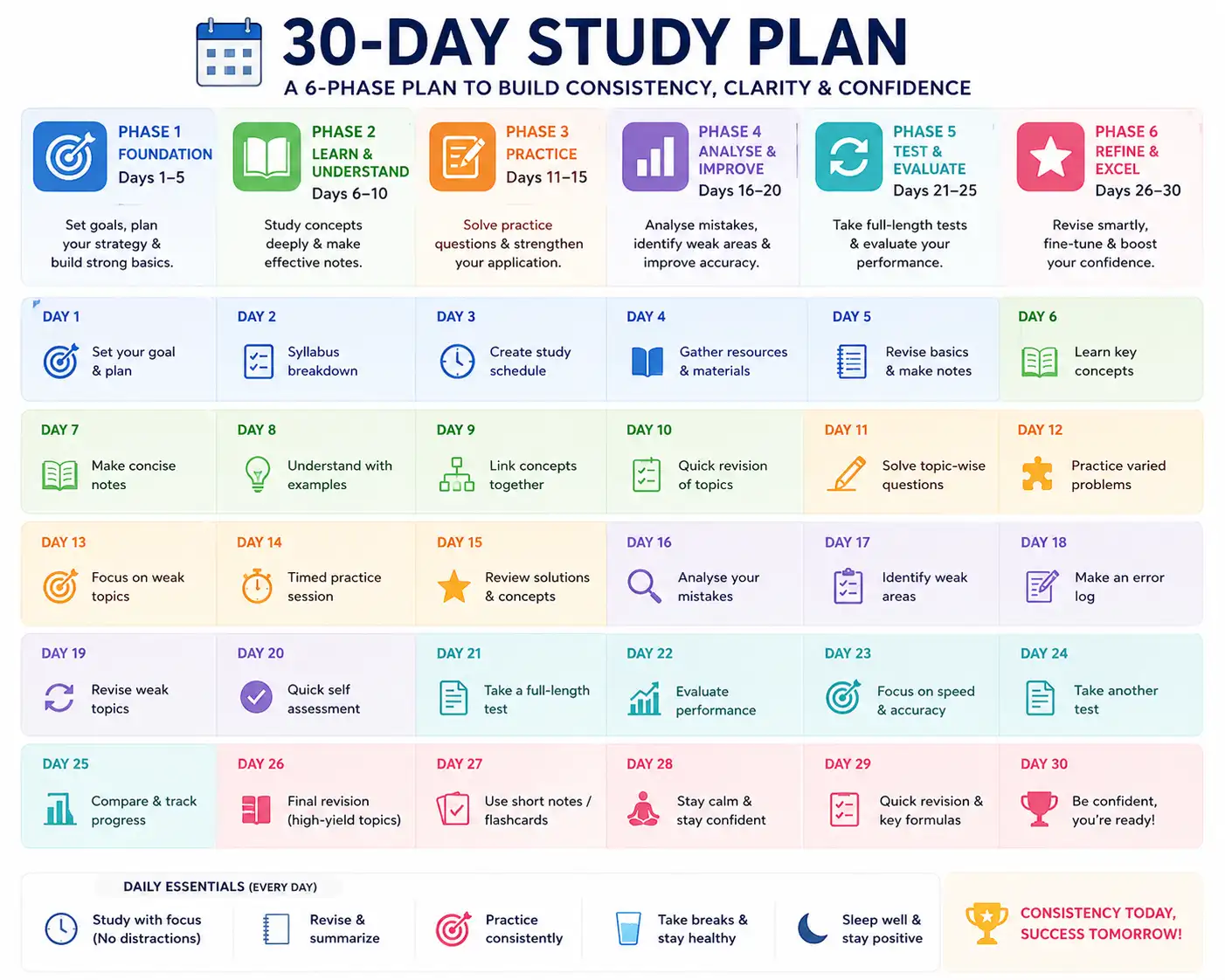 30 day mock test preparation plan for BPSC TRE STET and CTET