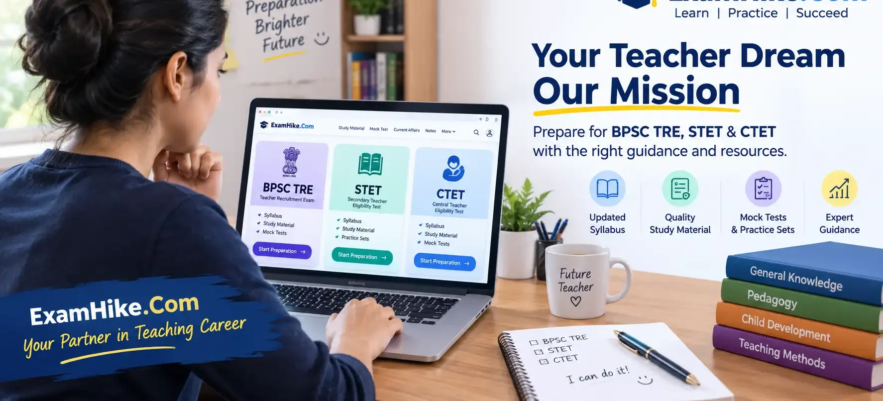 Free online mock test preparation for BPSC TRE STET and CTET