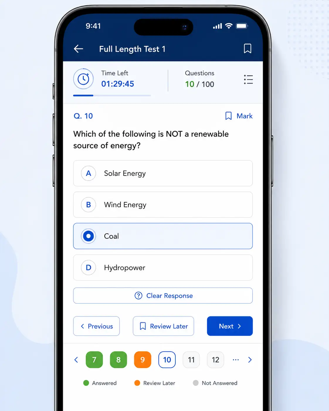 Mobile online free test for BPSC TRE STET and CTET